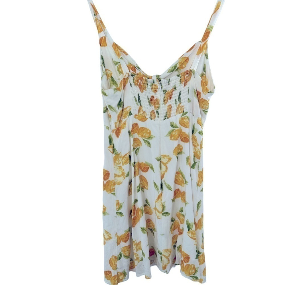 Socialite Lemon Print Rayon Mini Dress - Picture 9 of 12